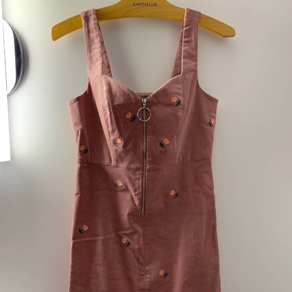top shop light pink mini dress